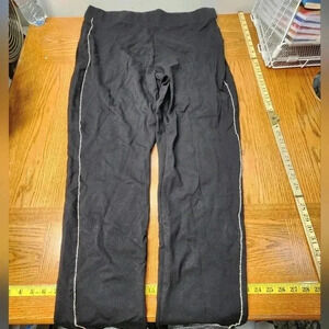 Liz Claiborne Black Pants With Rinestones Down The Side Plus Size XXL